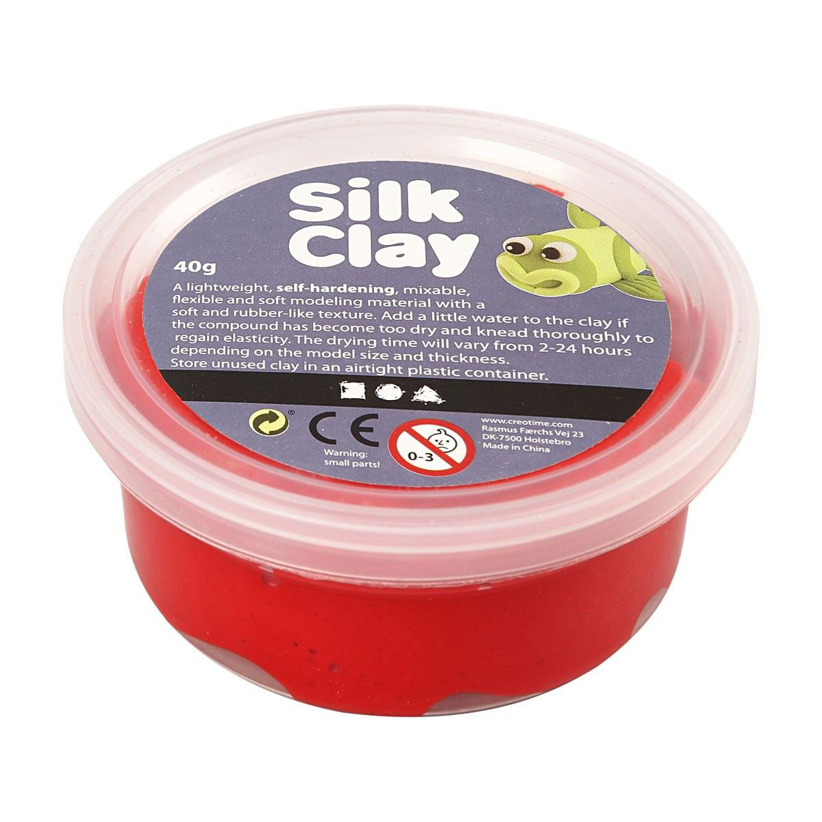 Silke Clay - Rød, 40gr.