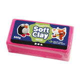 Soft Clay - Neon rosa, 500gr.