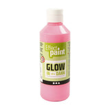 Creativ Company glow in the dark paint - light red, 250ml