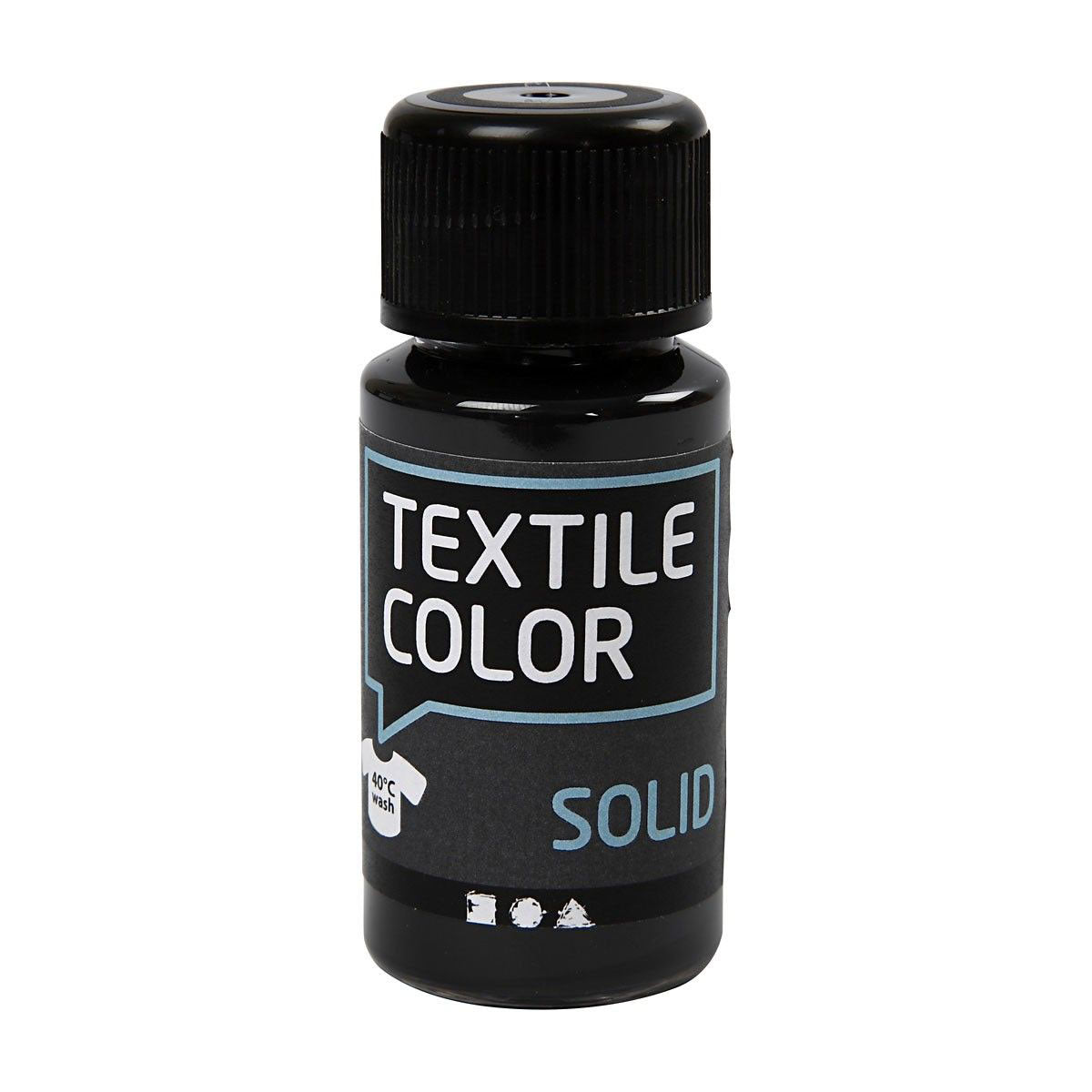 Couvrant la peinture textile - noir, 50 ml