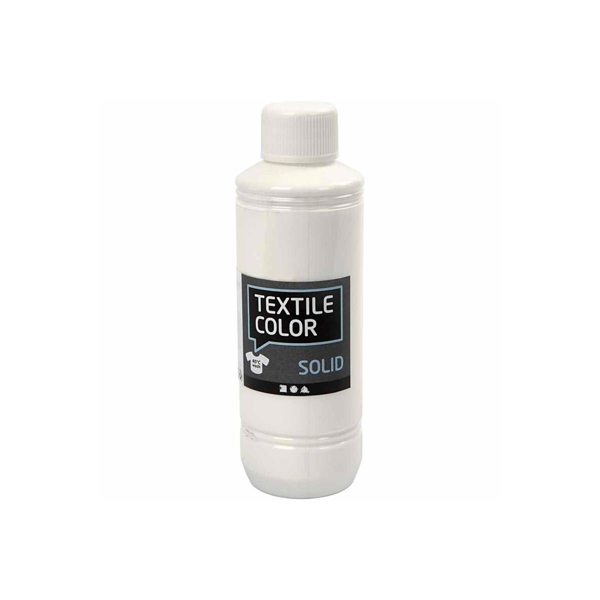 Creativ Company Dekkende Textielverf Wit, 250ml