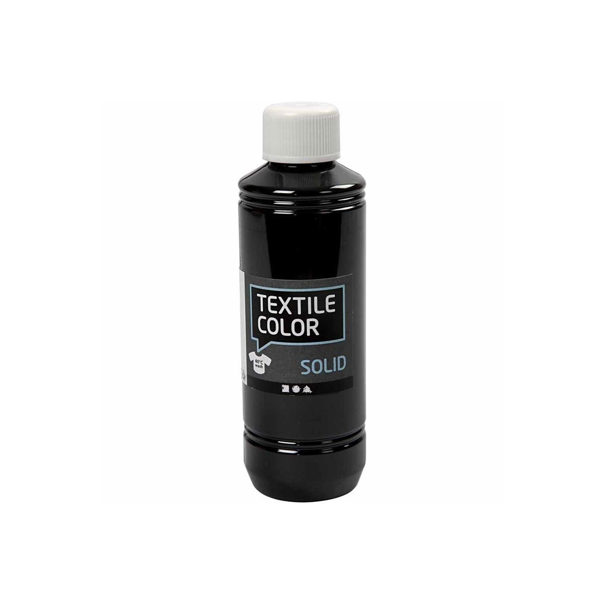 Creativ Company Dekkende Textielverf Zwart, 250ml