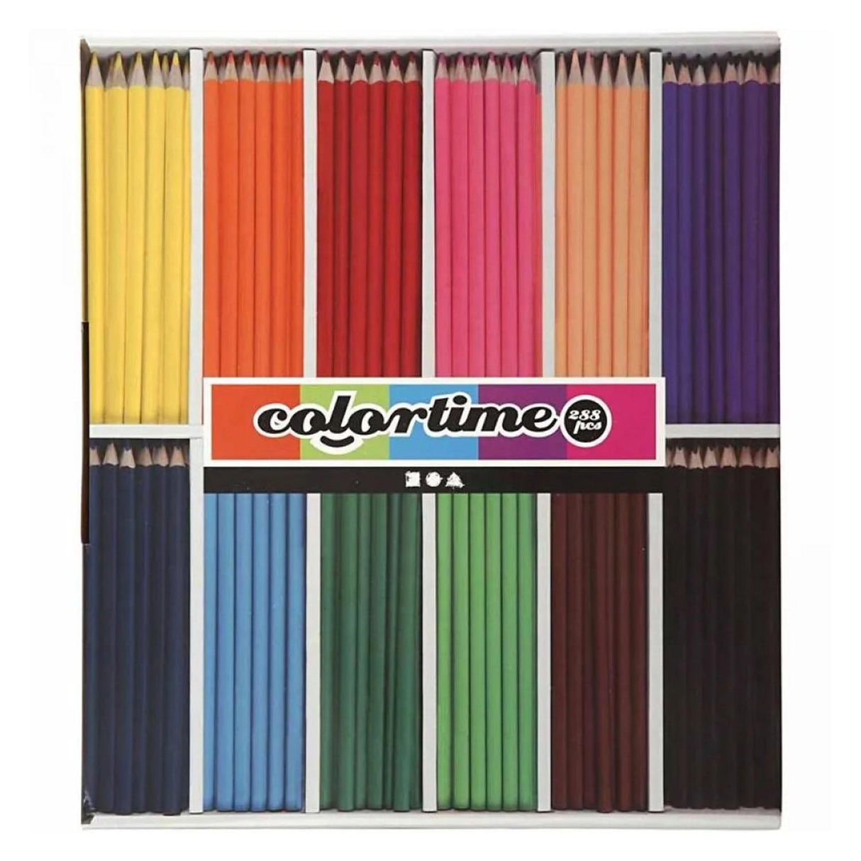 Triangular colored pencils - Basic colors, 288st.