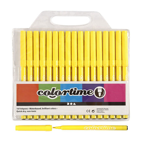 Marqueurs jaune citron Creativ company, 18 pcs.