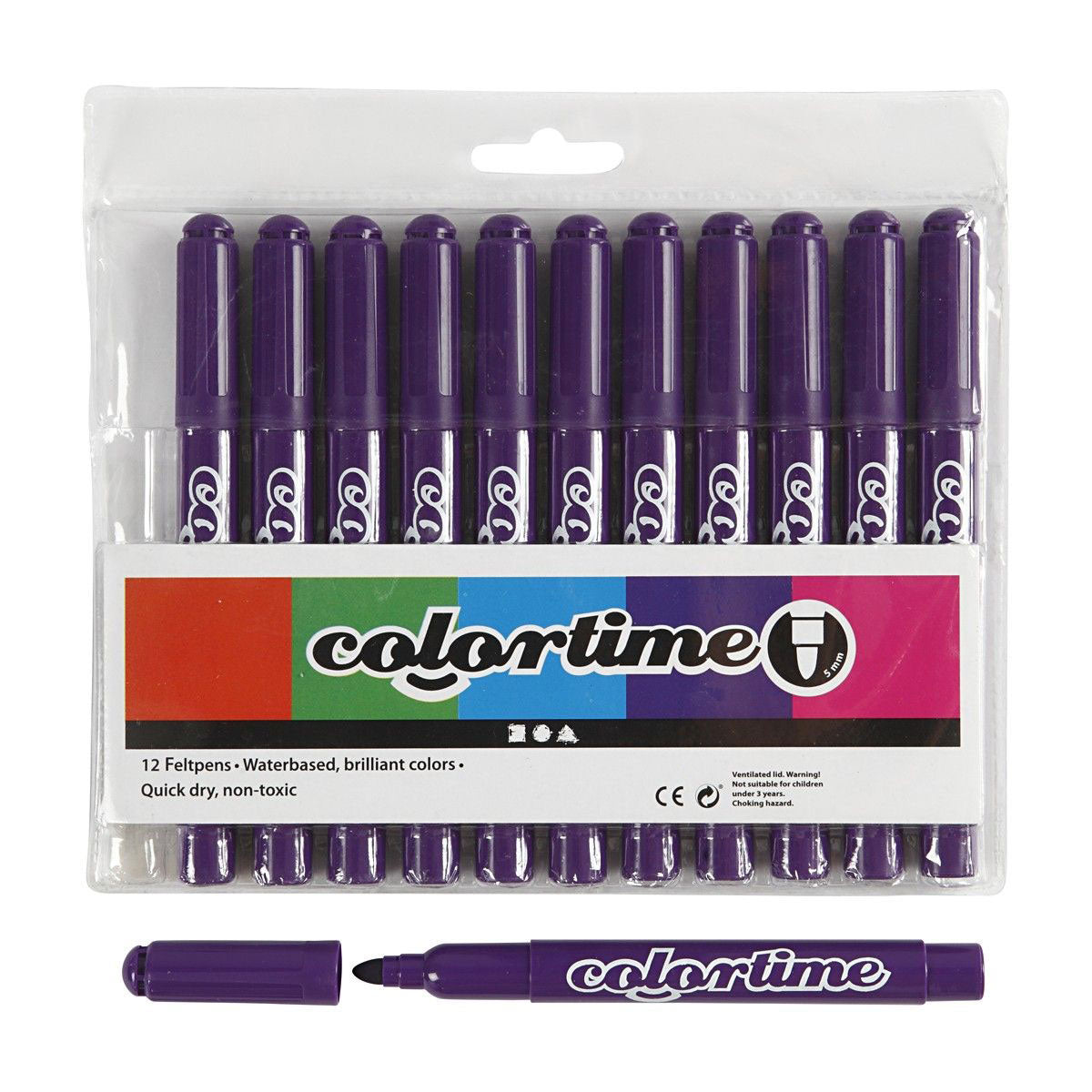 Purple Jumbo Marker, 12st.