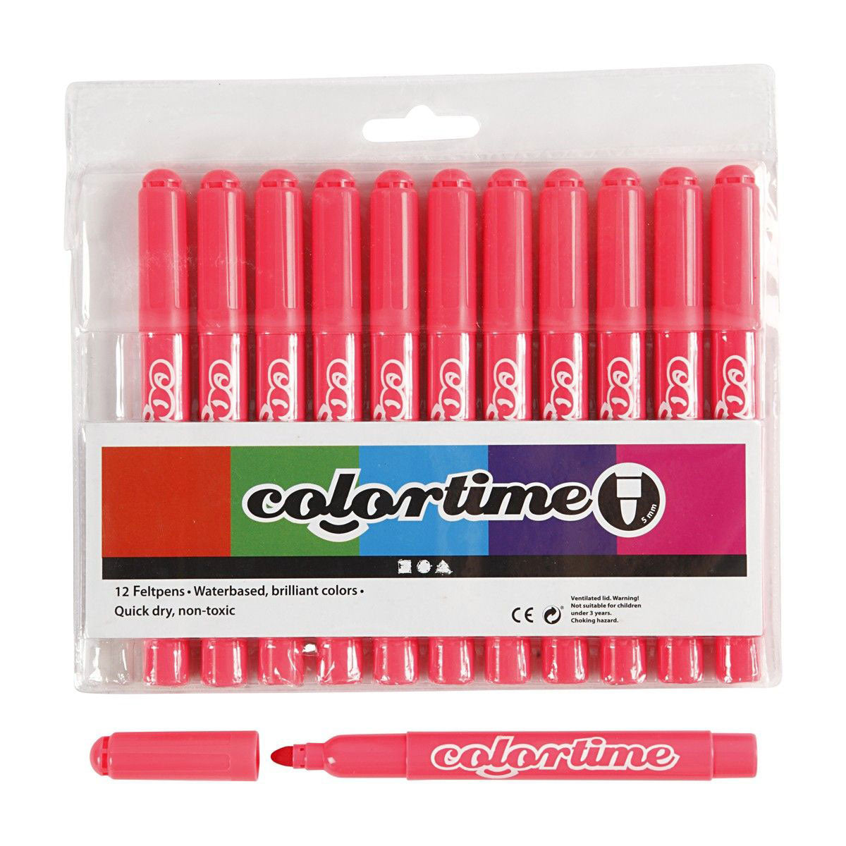 Light Pink Jumbo Markers, 12st.