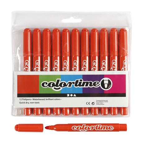 Marqueurs géants orange foncé Creativ company, 12 pcs.