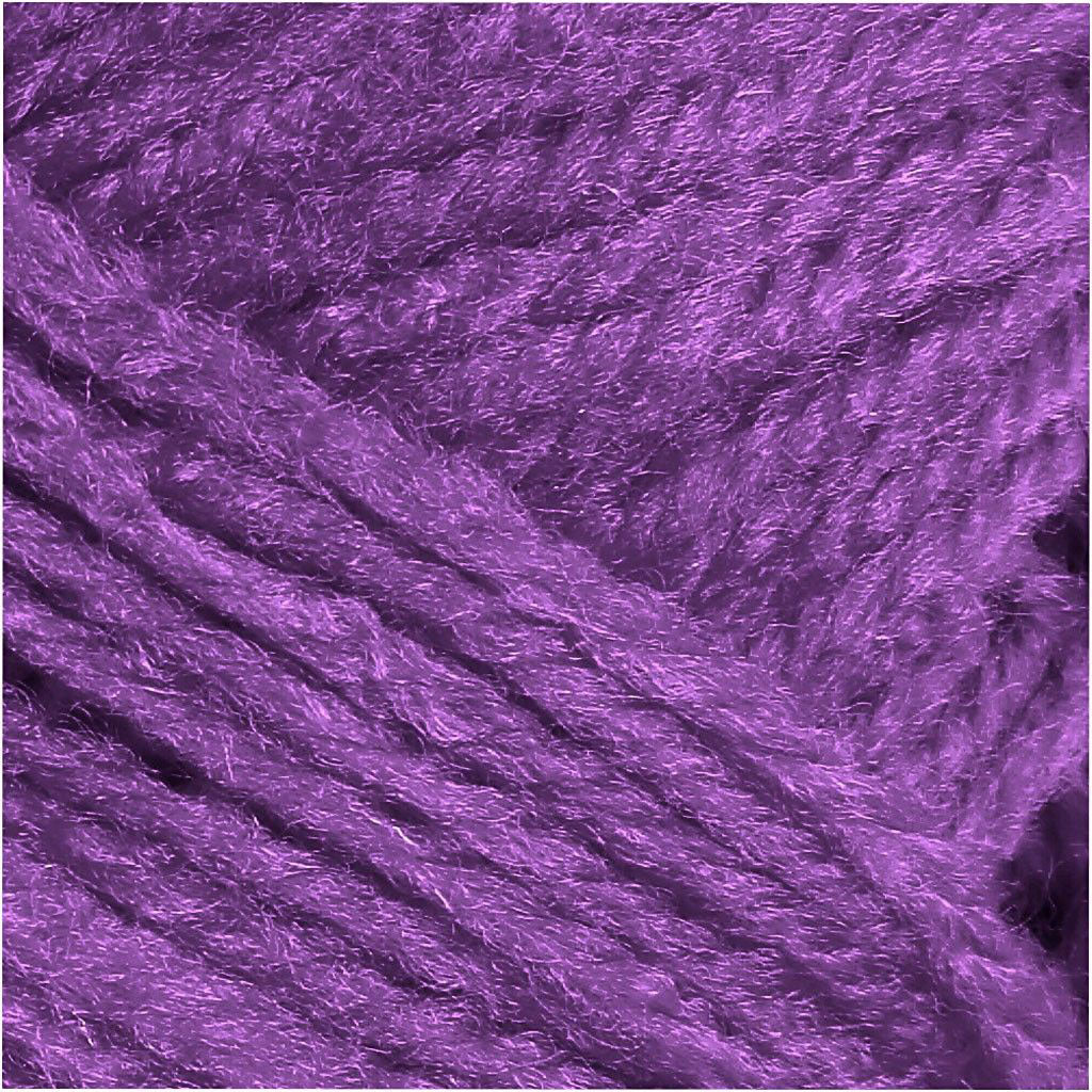 Creativ Company Acrylic Yarn Neon Purple, 50GR