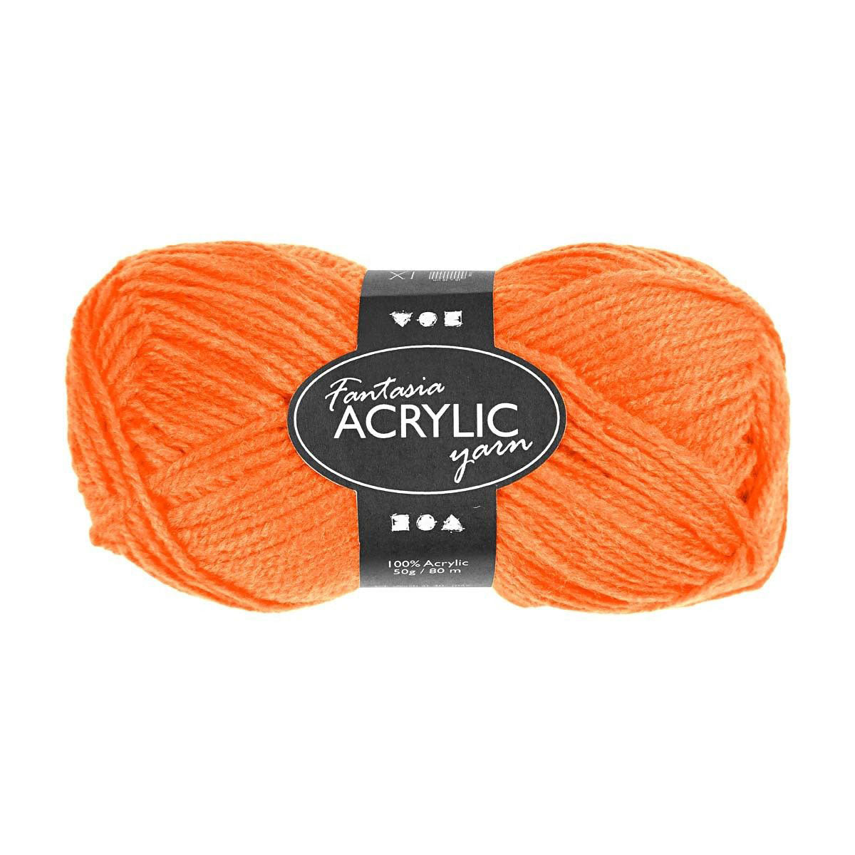 Creativ Company Acrylic yarn Neon Neon Oranje, 50gr