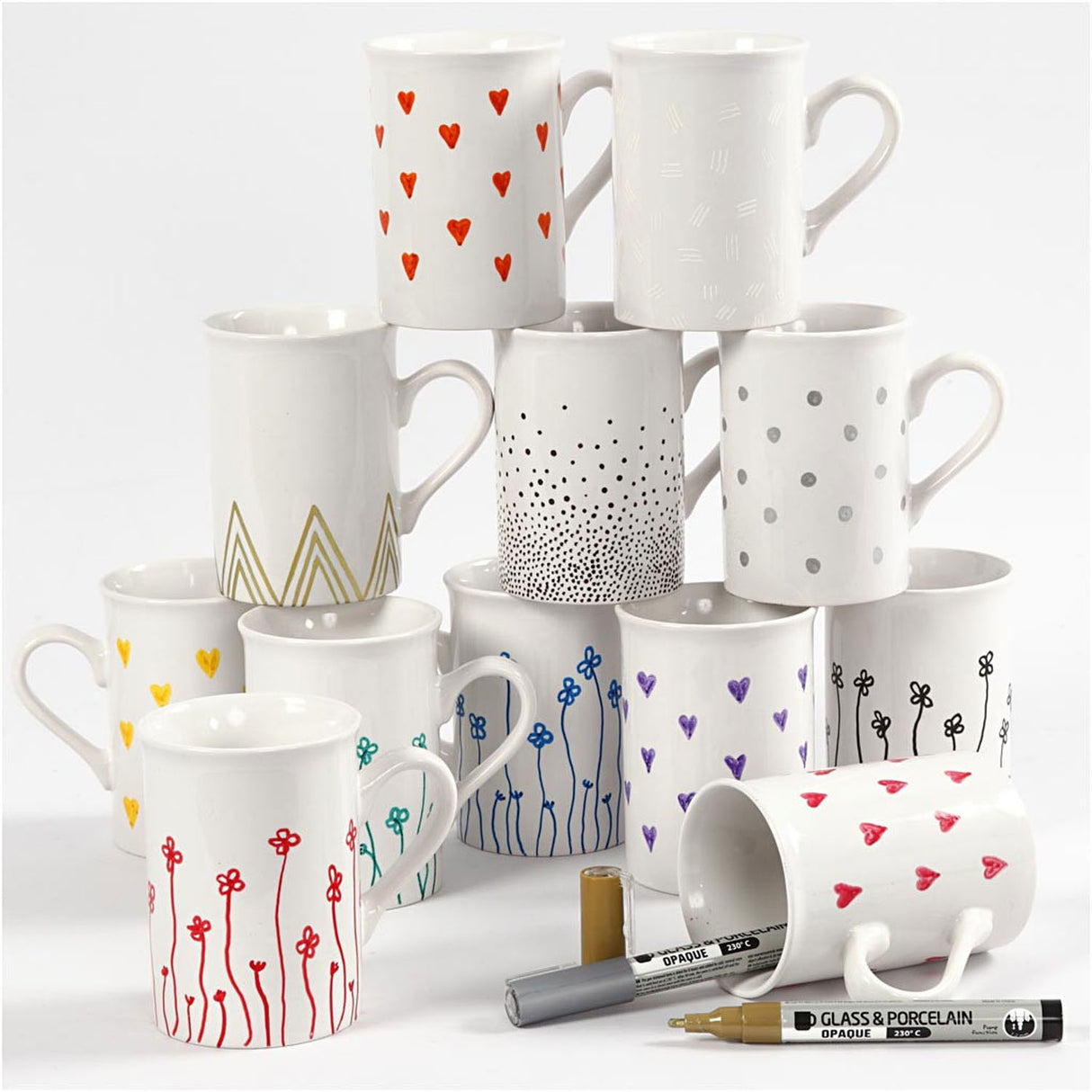 Creativ company https: www.cchobby.nl glas-porslinsmarkörer-linjetjocklek-1-2-mm-semi-opaque-various-colors-12-piece-1-box