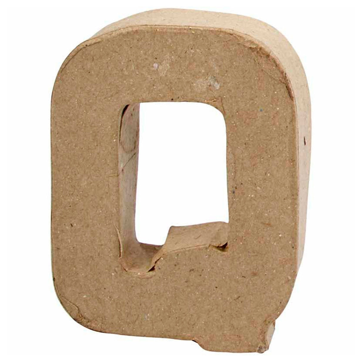 Creativ företagsbokstav papier-maché - q, 10cm