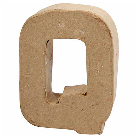 Kreativní firemní dopis papír-mâché - q, 10cm