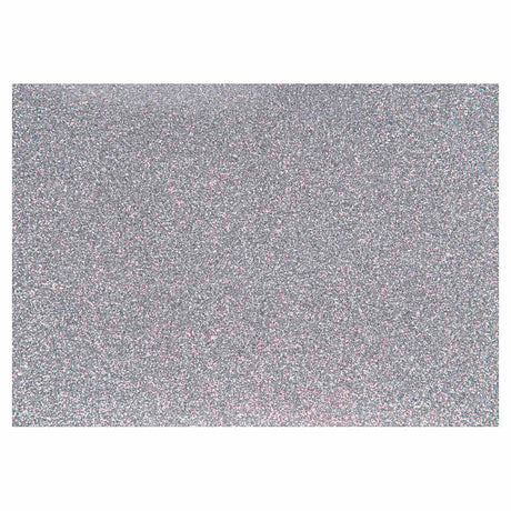 Creativ company stryke-på-folie glitter sølv, a5