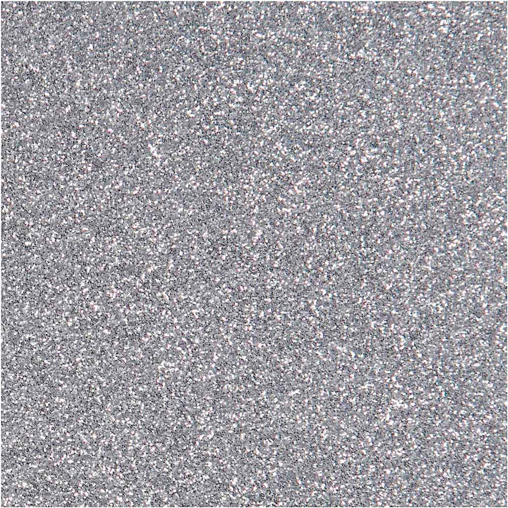 Folha de ferro com glitter prateado da Creative Company, a5