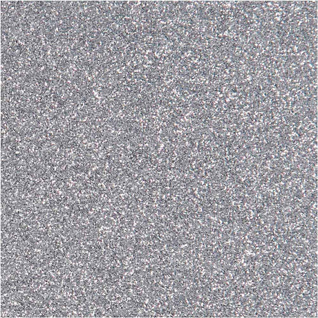 Creativ company stryke-på-folie glitter sølv, a5