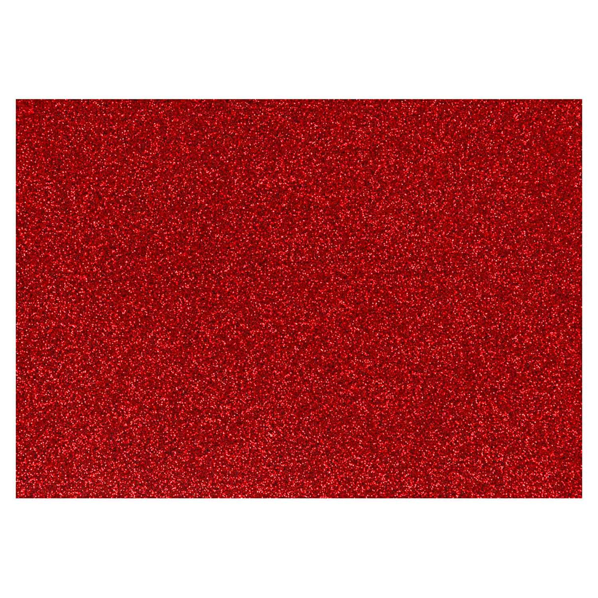 Creativ Company Opstrijkfolie Glitter Rood, A5