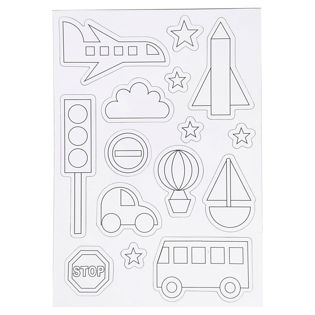 Creativ Company color your own magnets - transport