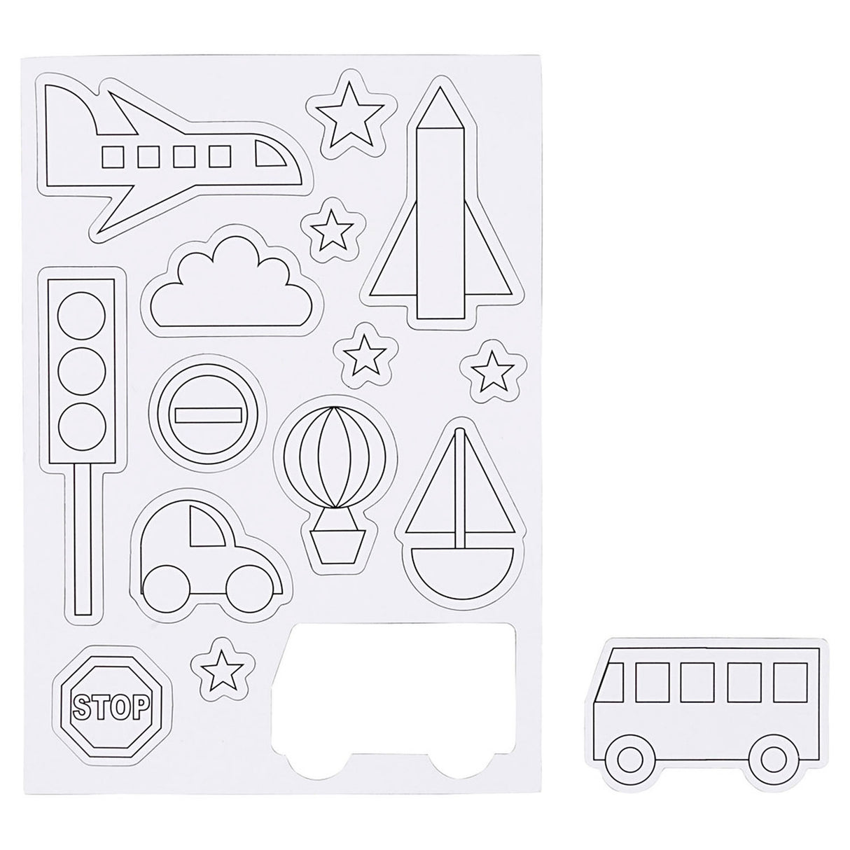 Creativ Company color your own magnets - transport