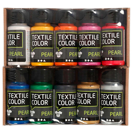 Creativ company https: www.ccobby.nl textil-farba-perleť-rôzne-farby-10x50-ml-1-krabička
