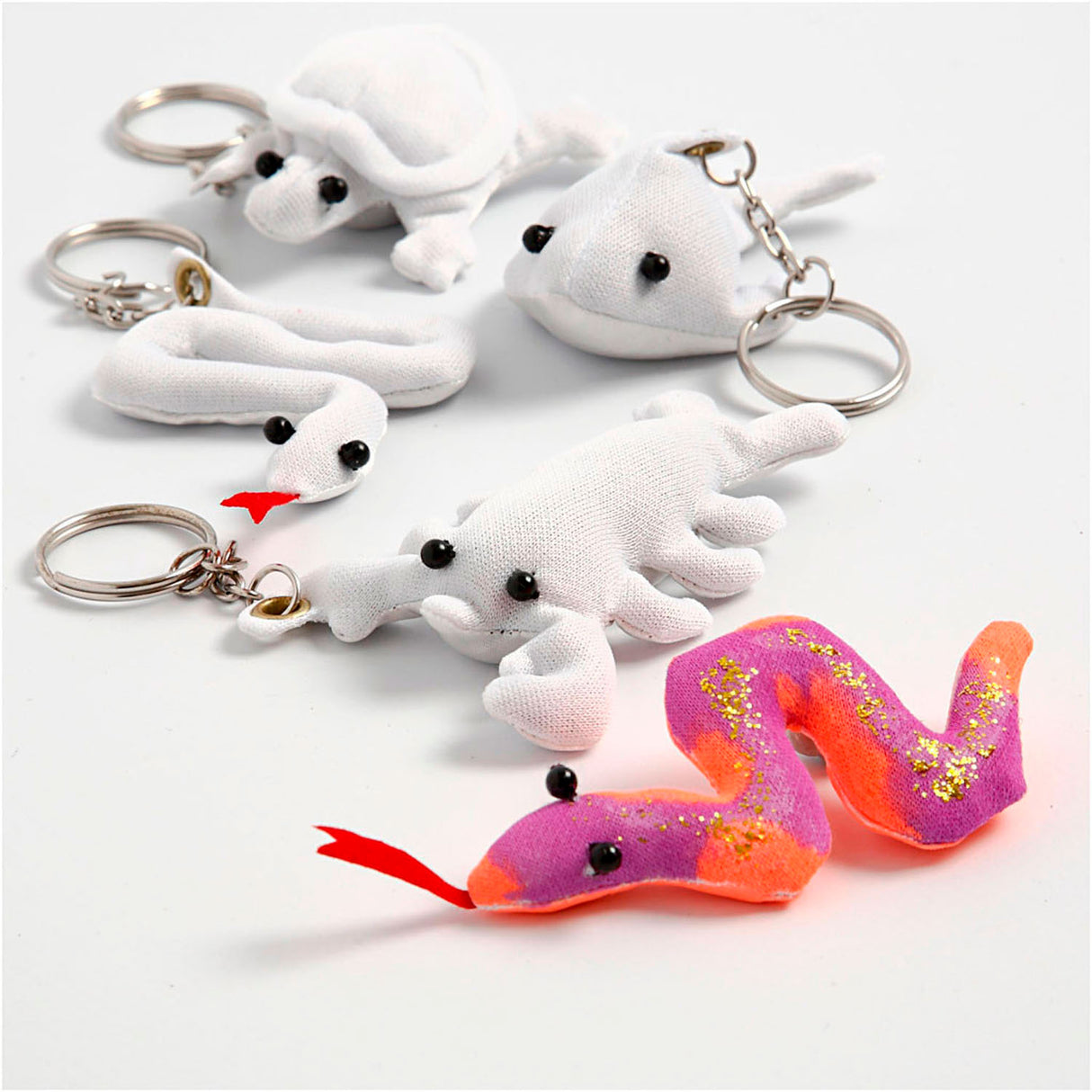 Creativ Company Dieren Keychains z Textielu, 4..