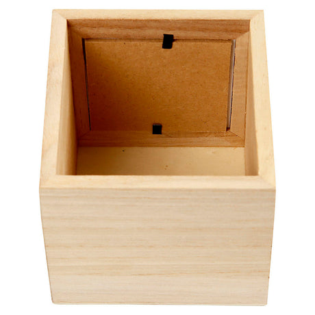 Podjetje Creativ https: www.cchobby.nl pladenj za pisala-velikost-10x10x10-cm-velikost-luknje-6-2x6-2-cm-1-kos