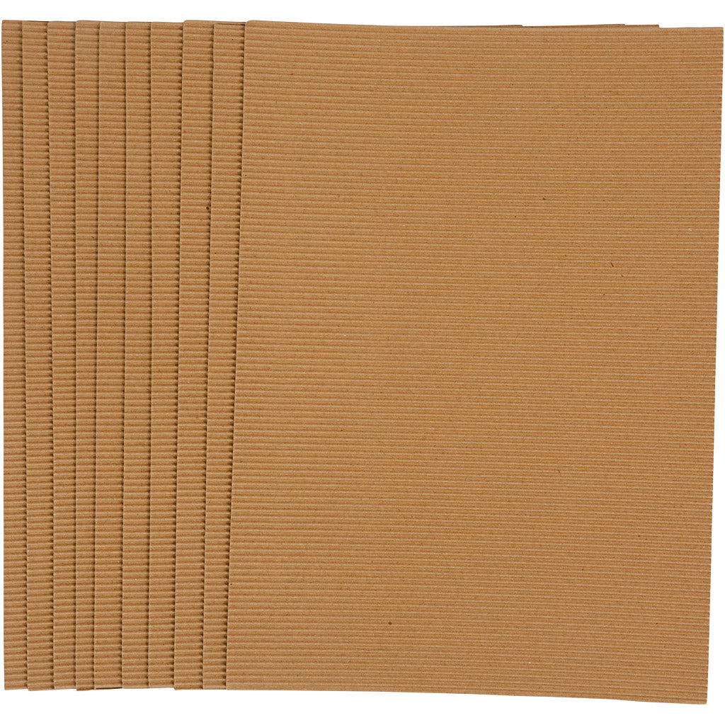 Ribbel cardboard color 120gr, 10 sheets