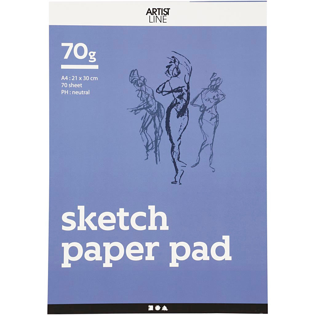 Sketch Block White A4 70gr, 70 Blätter