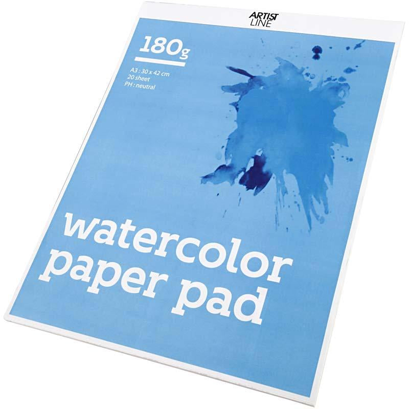 Bloco aquarela Creative Company a3 180 gr branco 20 folhas