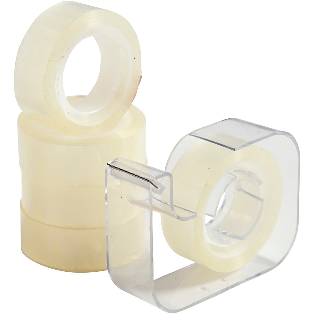 Creativ company adhesive tape with dispenser, w: 15 mm, 1 set