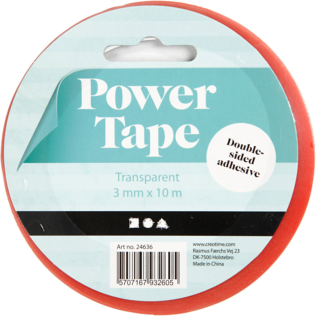 Creativ Company Dubbelzijdig Klevend Tape 3mm, 10m