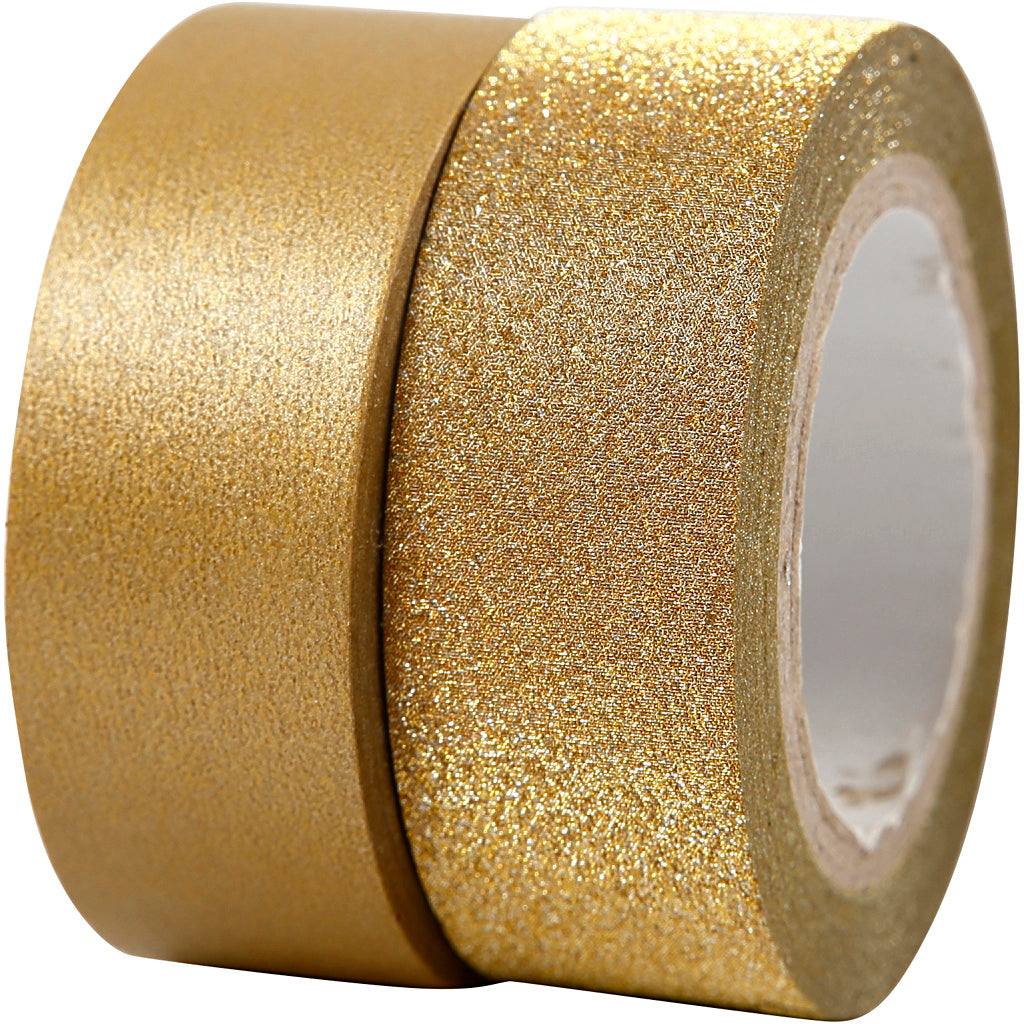 Creativ Company Masking Tape Gold 2m, 2st.