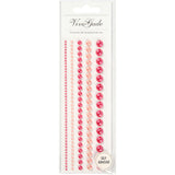 Half Paste Pearls Pink 2-8mm, 140st.