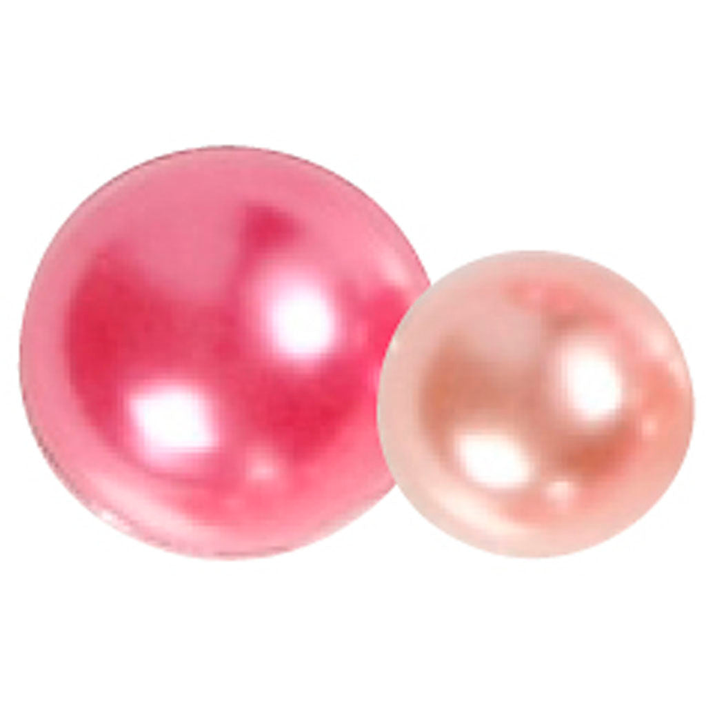 Half Paste Pearls Pink 2-8mm, 140st.