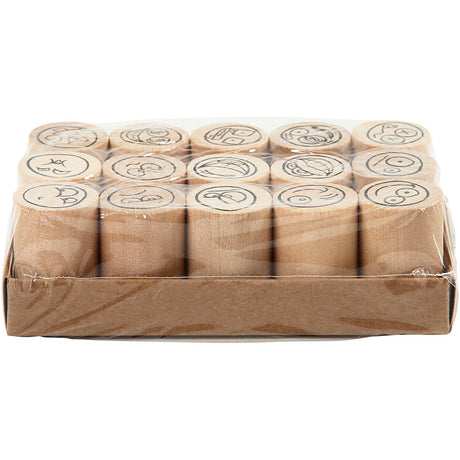 Creativ Firma Deco Art Stempel Smiley Gesiicht, 15 Stéck.