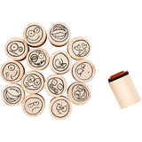 Deco Art Stamps Smile Face, 15 бр.