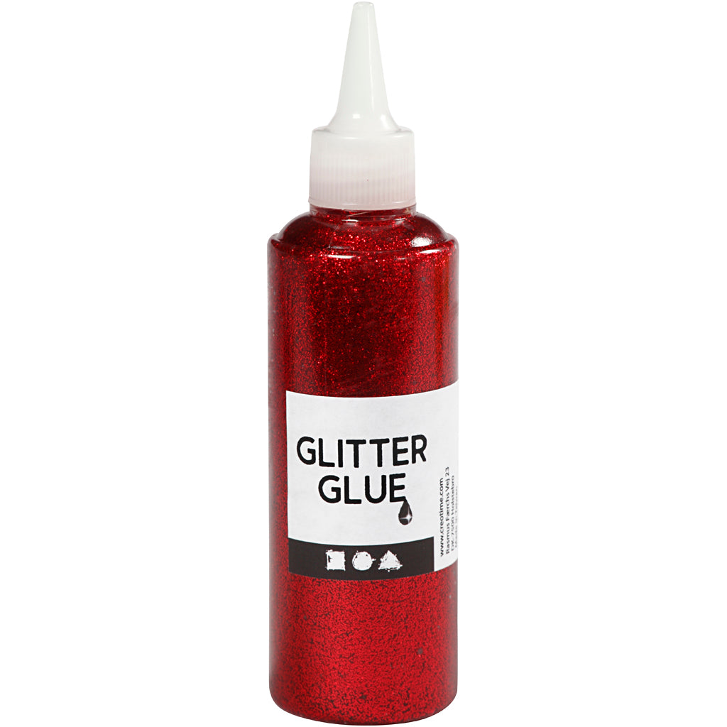 Creativ Company Glitter Glue Red, 118 ml