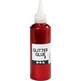 Kreativfirma Glitter Kleber Rot, 118 ml