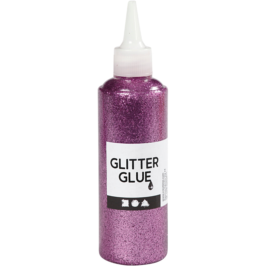 Creativ Company purple glitter glue, 118ml