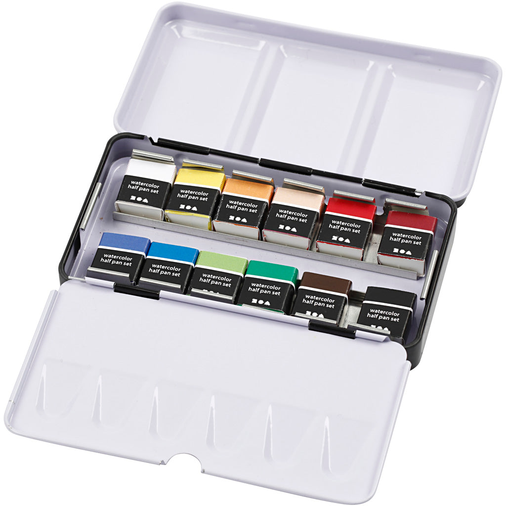 Creativ Company Art Aqua Aquarel Paint, 12 couleurs