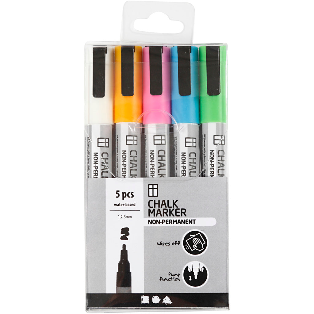 Creativ Company Krijt Markers Color, 5e.