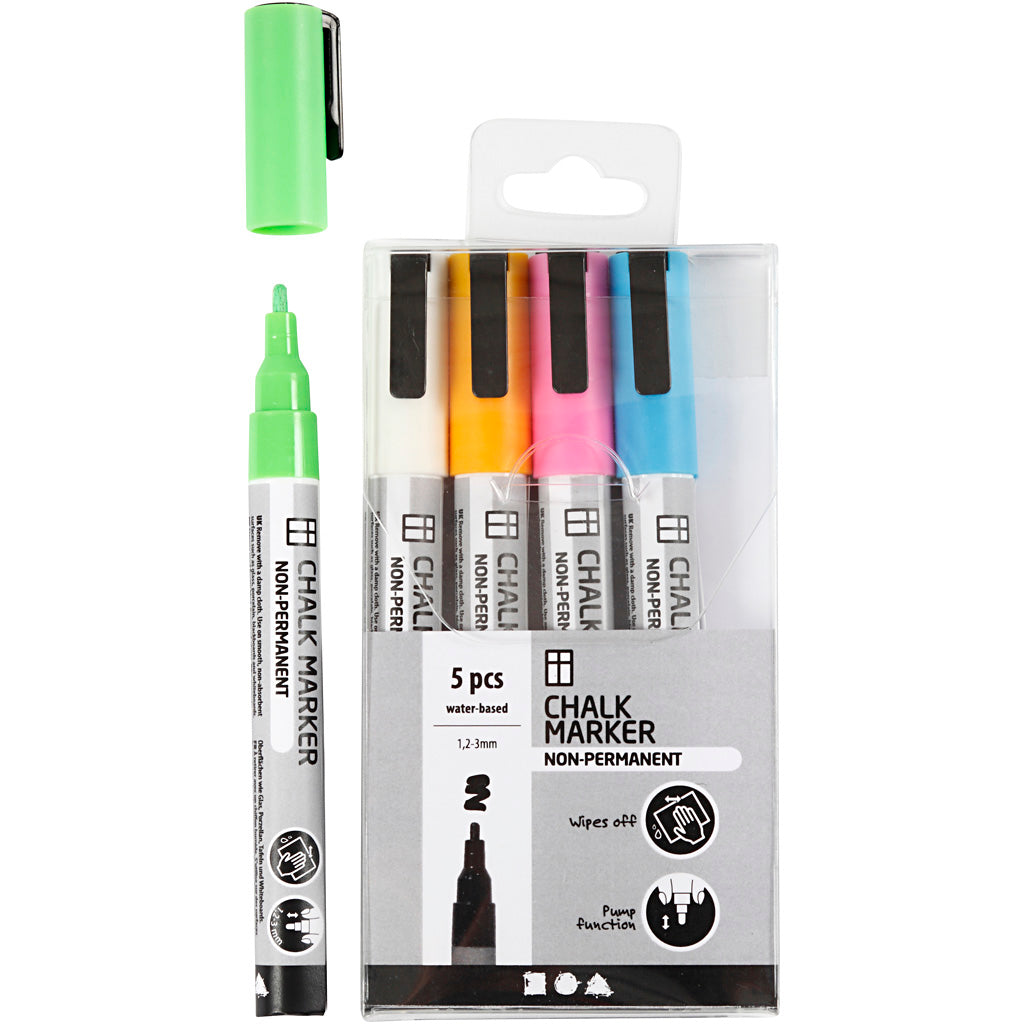 Creative Company Krijt Marker Color, 5st.