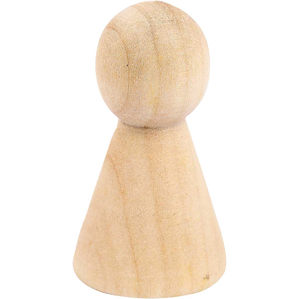 Ustvarjalno podjetje Kegel -Shaped Body Wood, 10st.