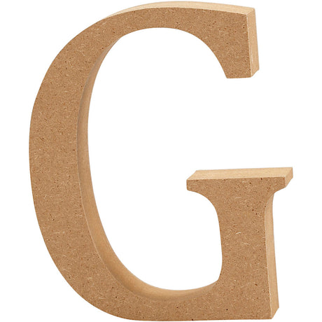 Creativ firmos raidė g mdf 13cm, 1vnt.