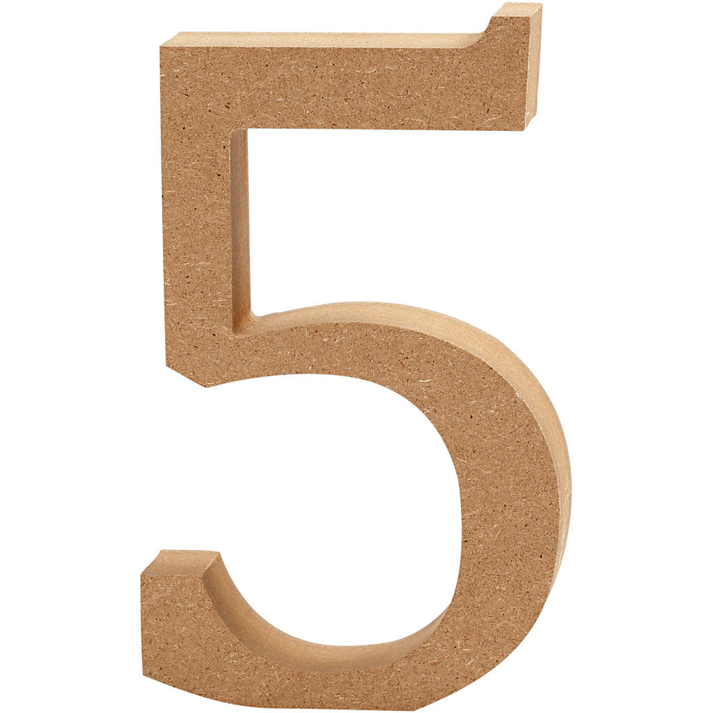 Creativ Company numer 5 MDF 13 cm, 1st.