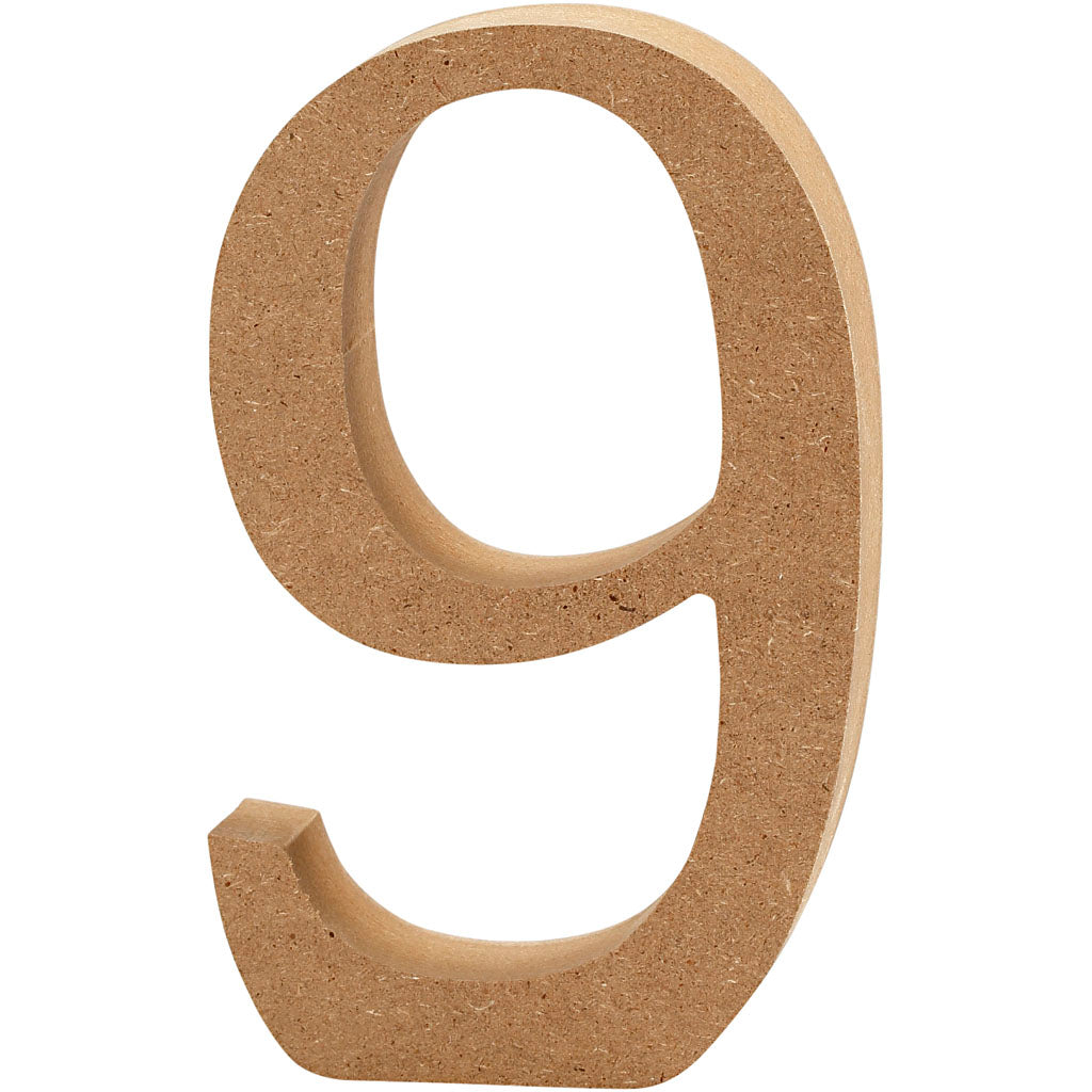 Creativ Company number 9 MDF 8cm, 1 pc.