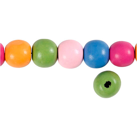 Creativ company https: www.cchobby.nl wooden-beads-d-12-mm-hole-size-2-5-3-mm-ca-40-div-diverse-colours-22-gr-1-box