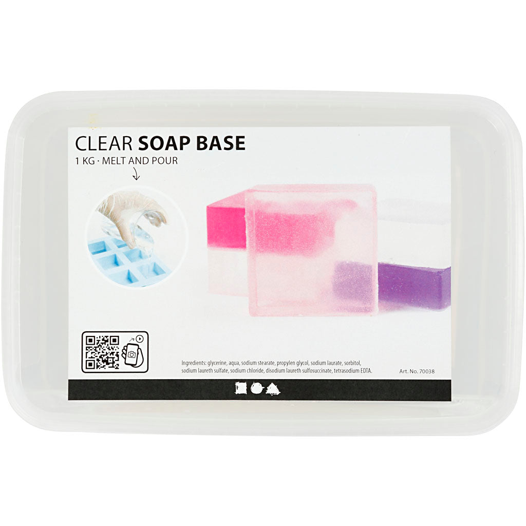 Creativ Company Soap Basic Clear, 1 kg