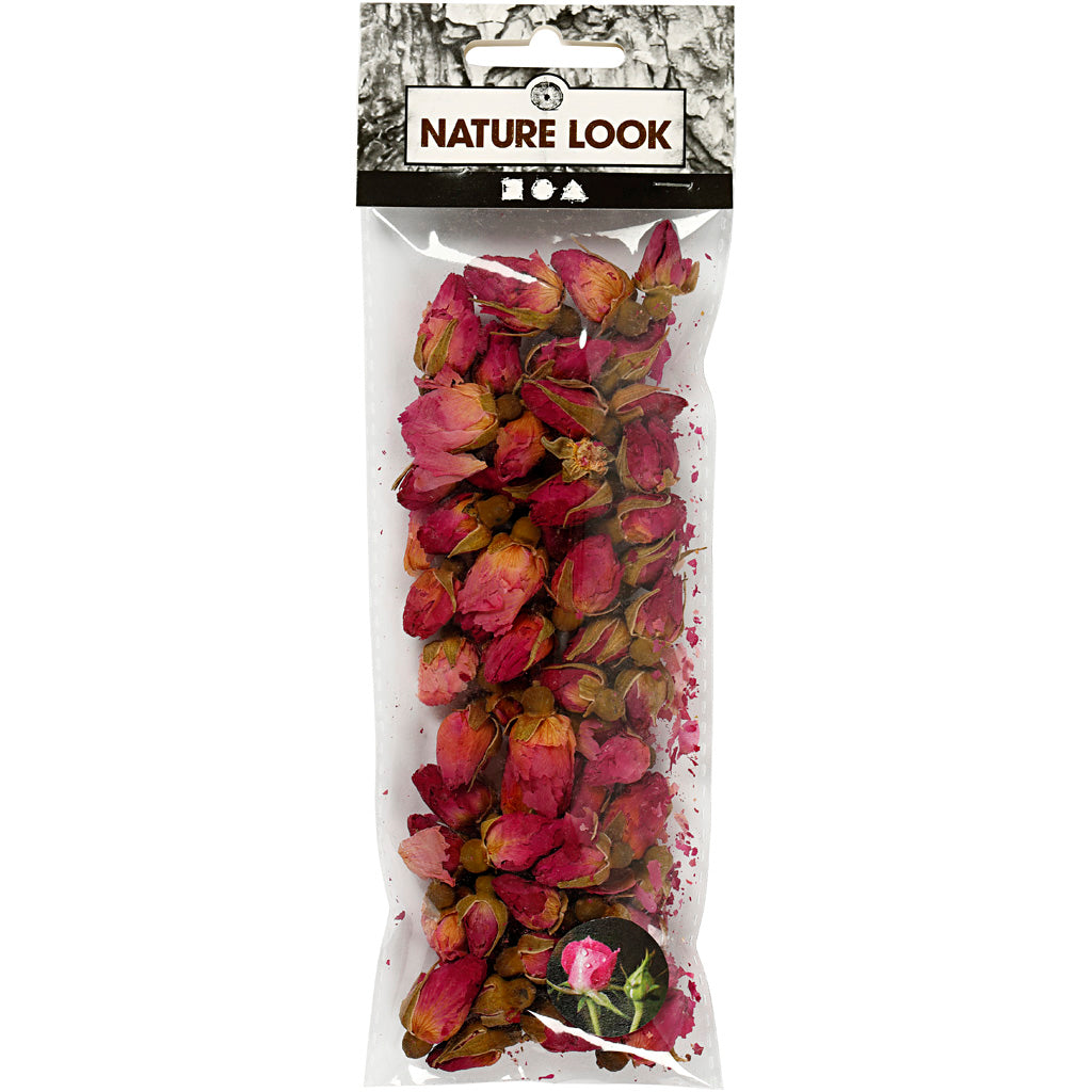 Botones de rosa de flores secas de la empresa creativ, 15gr