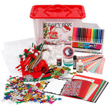 Creative Company Hobby Box Red with creative materials