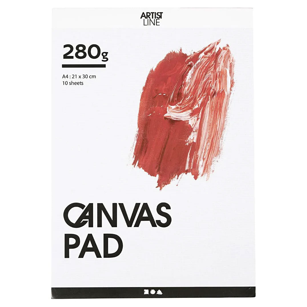 Canvas Block White A4 280GR, 10 listov